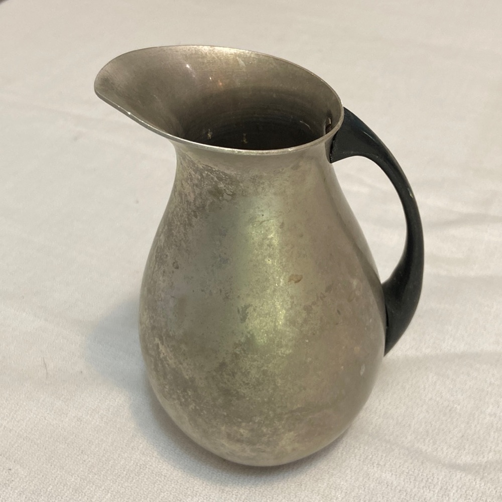 Vintage Puralum Italy Aluminum Small Creamer Dining Pitcher-Collectible.